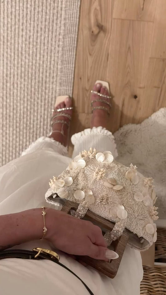 Sea shell wood bag