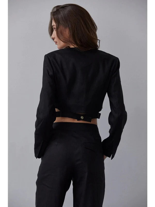 Crezensia Cropped Blazer