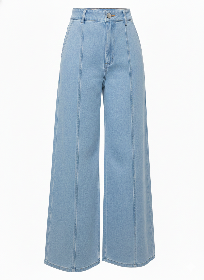 Palazzo Denim Tied