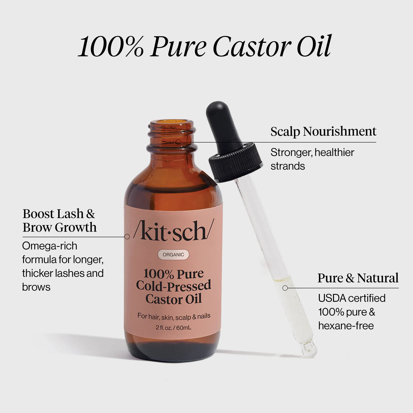 100% Castor Oil- 2 oz
