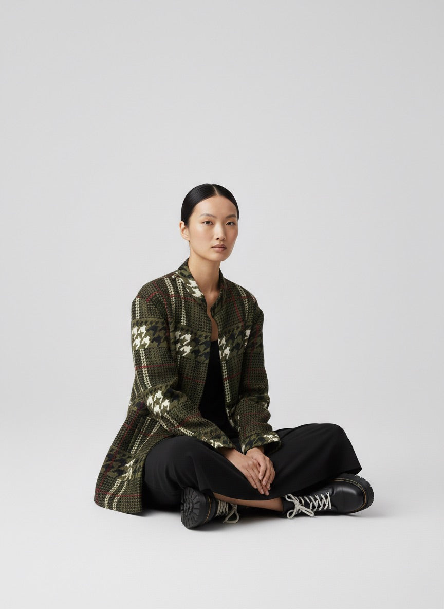 Wearable Houndstooth Jacket