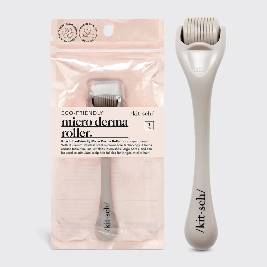 Recycled Plastic Micro Derma Roller-Warm Gray