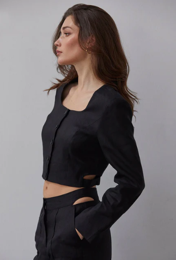 Crezensia Cropped Blazer
