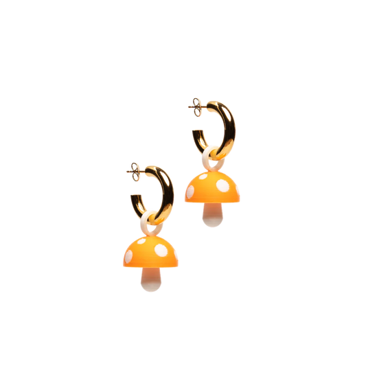 Gold Plated Hoops With Exchangeable Charms