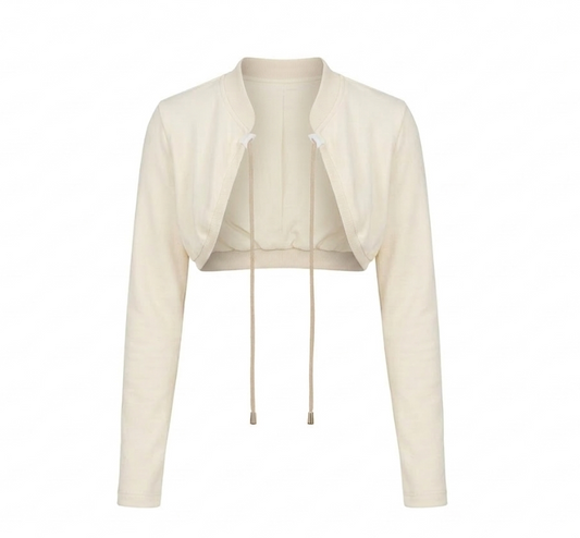 Bolero Cropped Maruxa con Cordones