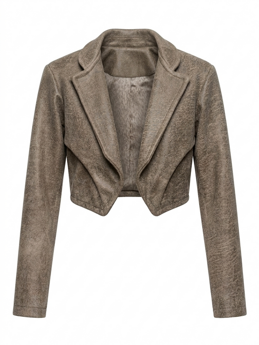 Chaqueta De Cuerina Gastada