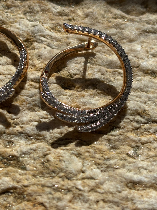 Aretes Circulares Strass