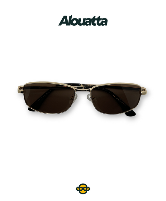 Rectangular Metal Sunglasses