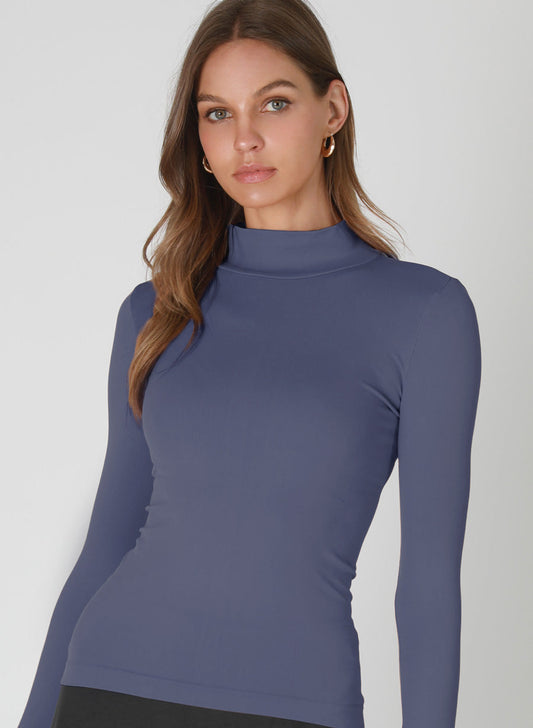 Long Sleeve Mock Neck Top