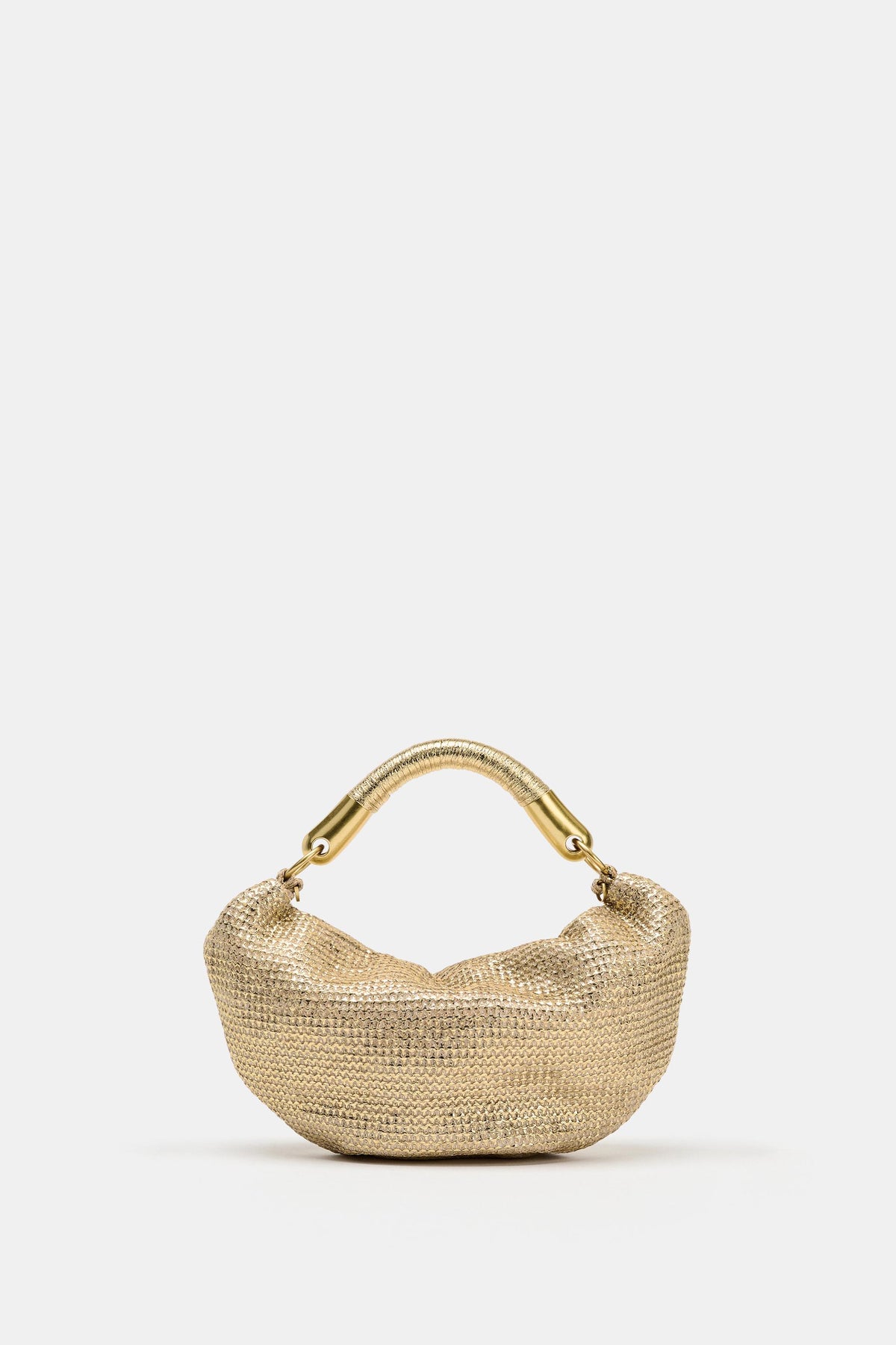 Bolso de Mano Efecto Metalizado