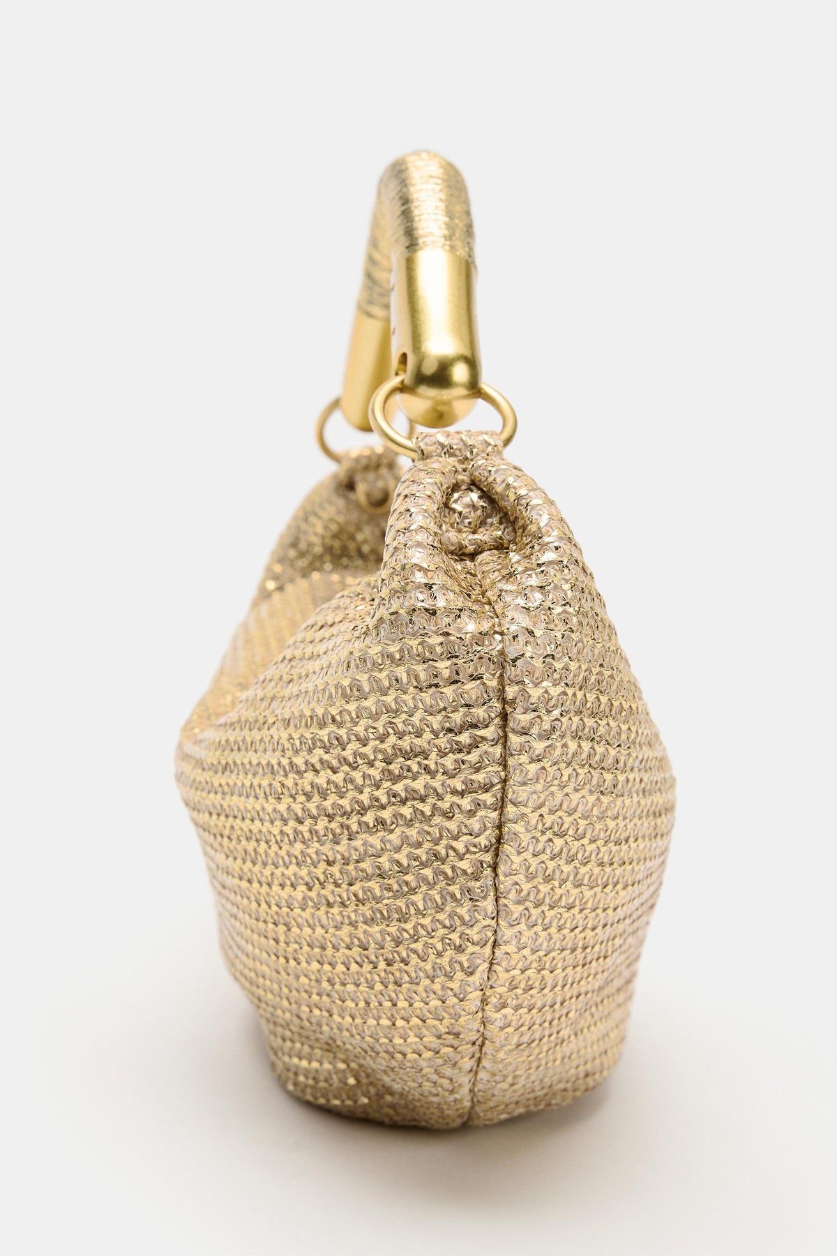Bolso de Mano Efecto Metalizado