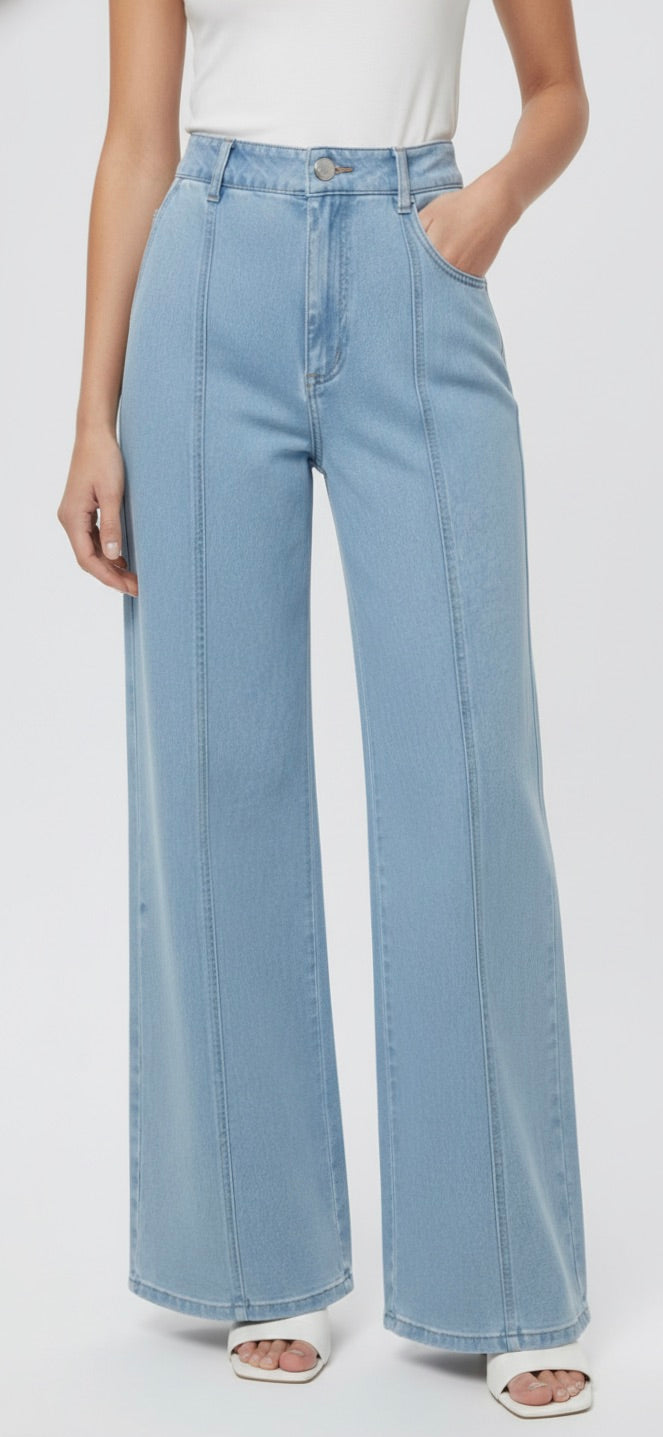 Palazzo Denim Tied