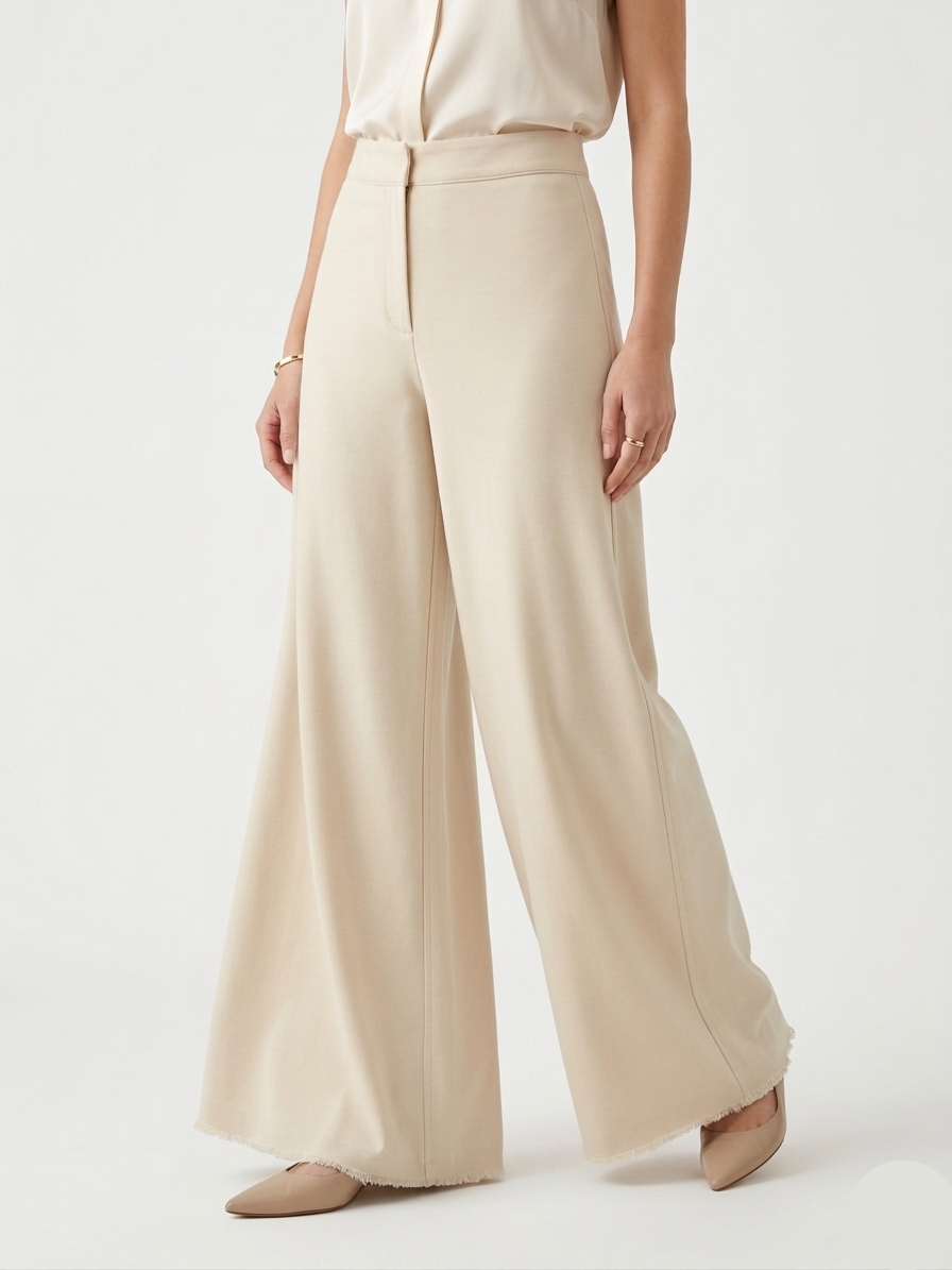 Cream Palazzo Pant