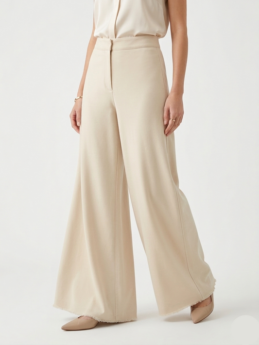 Cream Palazzo Pant