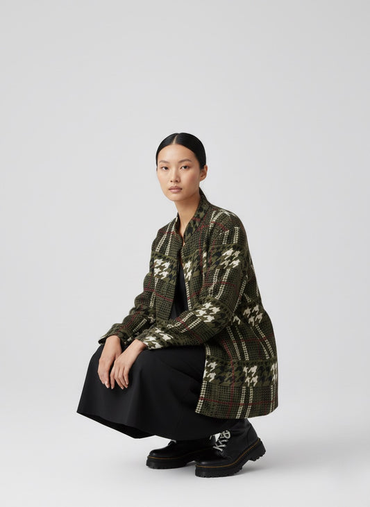 Wearable Houndstooth Jacket