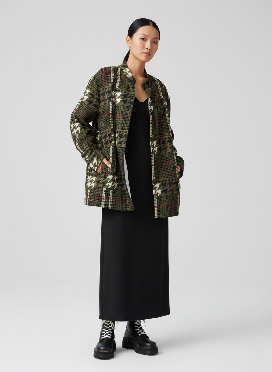 Wearable Houndstooth Jacket