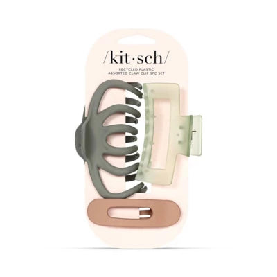 Set de 3 piezas - Clips para el cabello de Plástico Reciclado