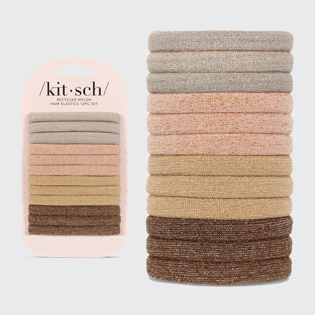 Nylon Reciclado Glitter Colas 12pc - Neutro