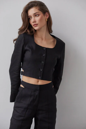 Crezensia Cropped Blazer