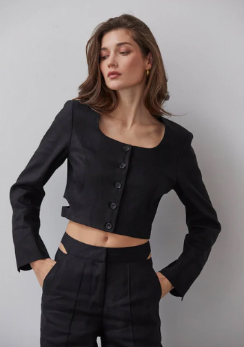 Crezensia Cropped Blazer