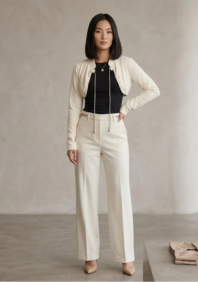 Bolero Cropped Maruxa con Cordones