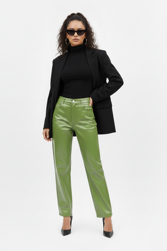 Oakleigh Straight Leg Patent Pants