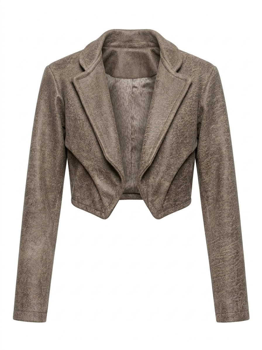 Chaqueta De Cuerina Gastada