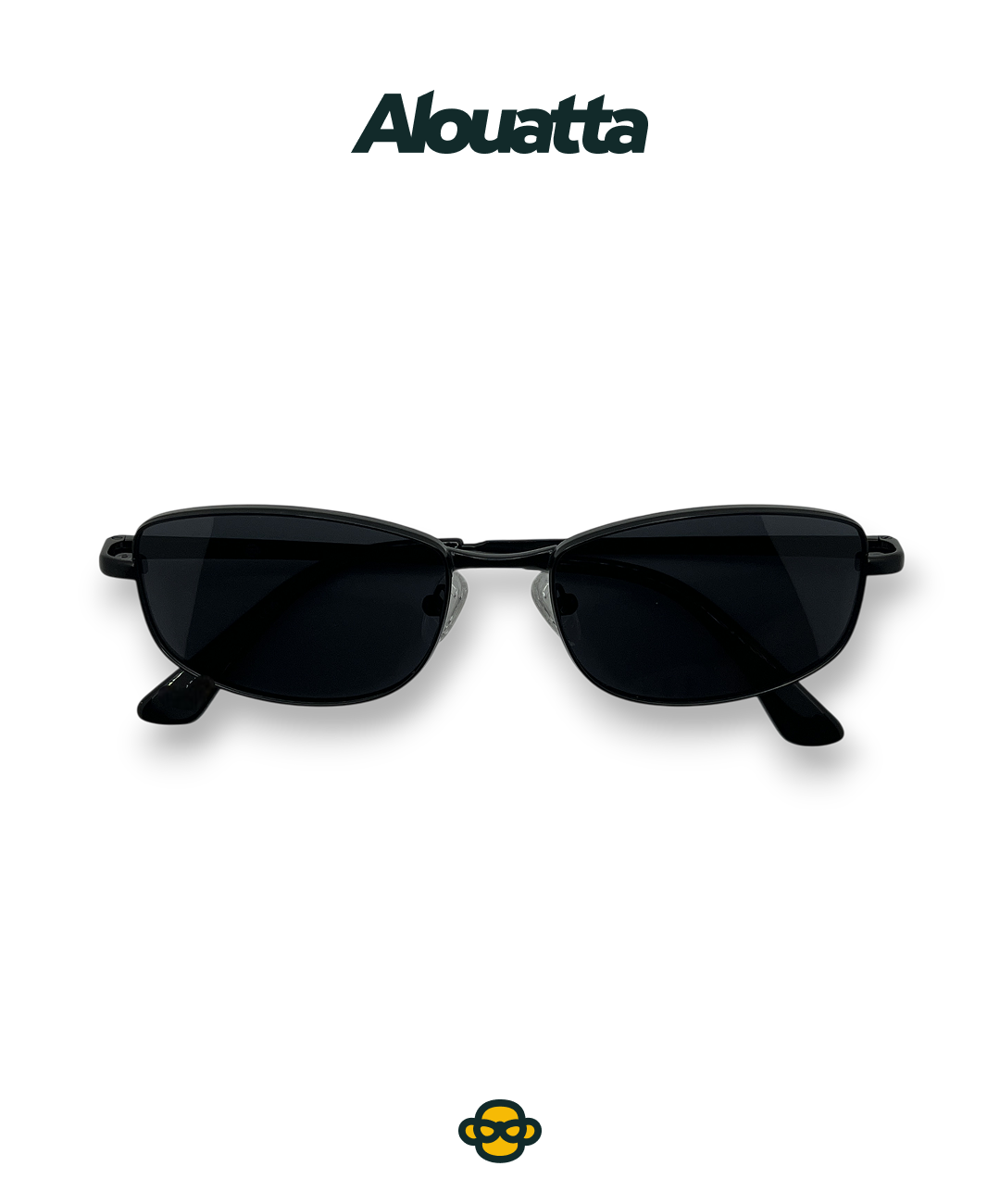Rectangular Metal Sunglasses