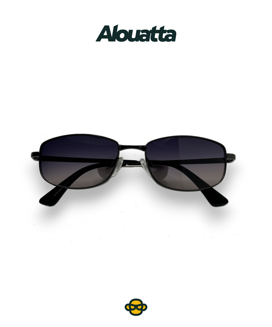 Rectangular Metal Sunglasses