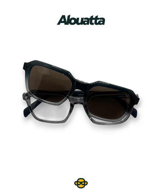 Clip On-Brown Sunglasses