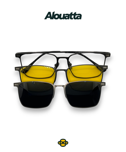 Clip On- Yellow Sunglasses