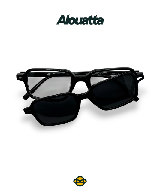 Clip On-Black Sunglasses