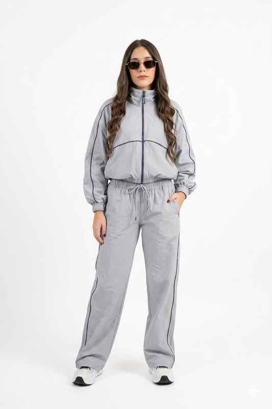 Athleisure Jacket Soft Blue