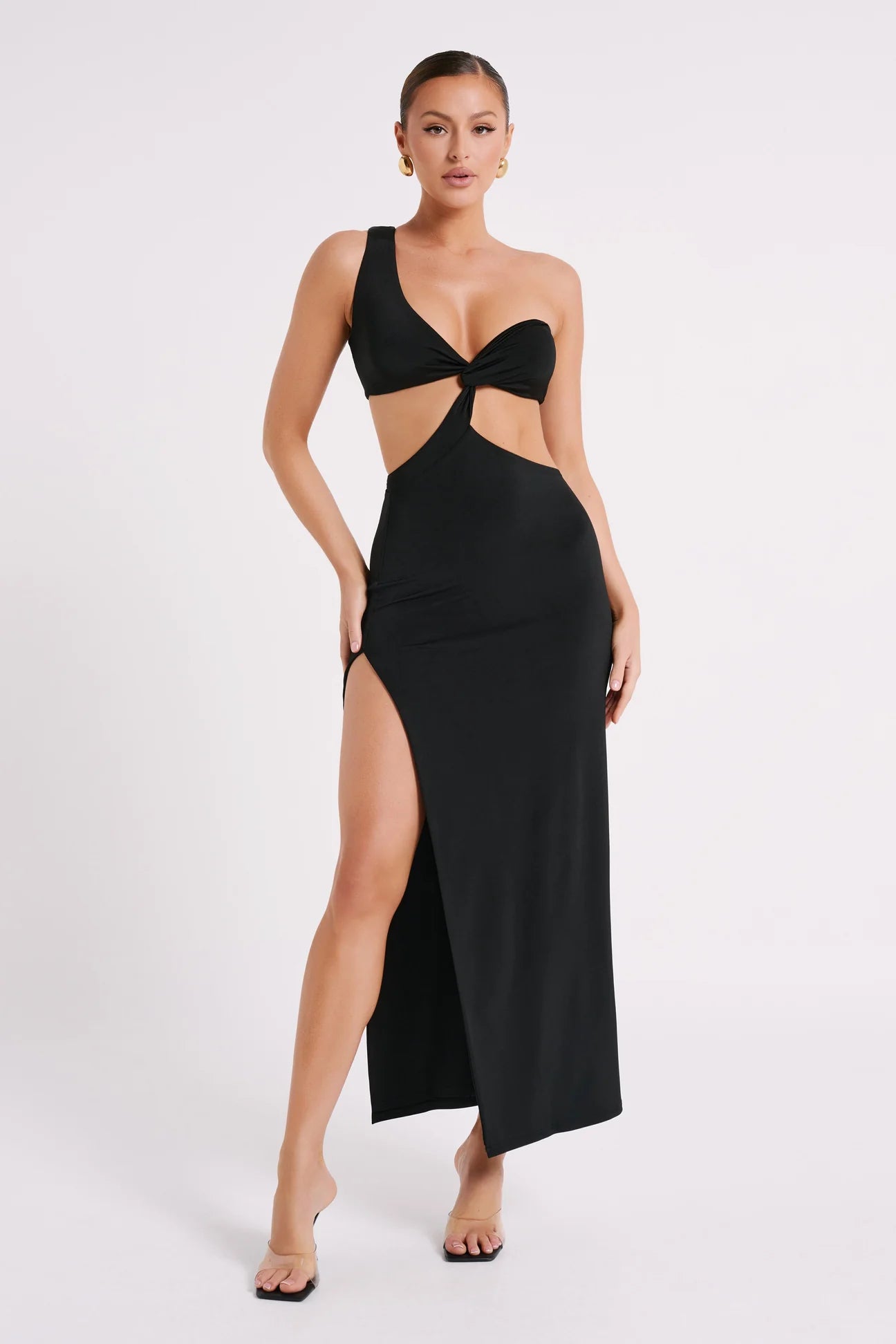 One Shoulder Maxi Dress