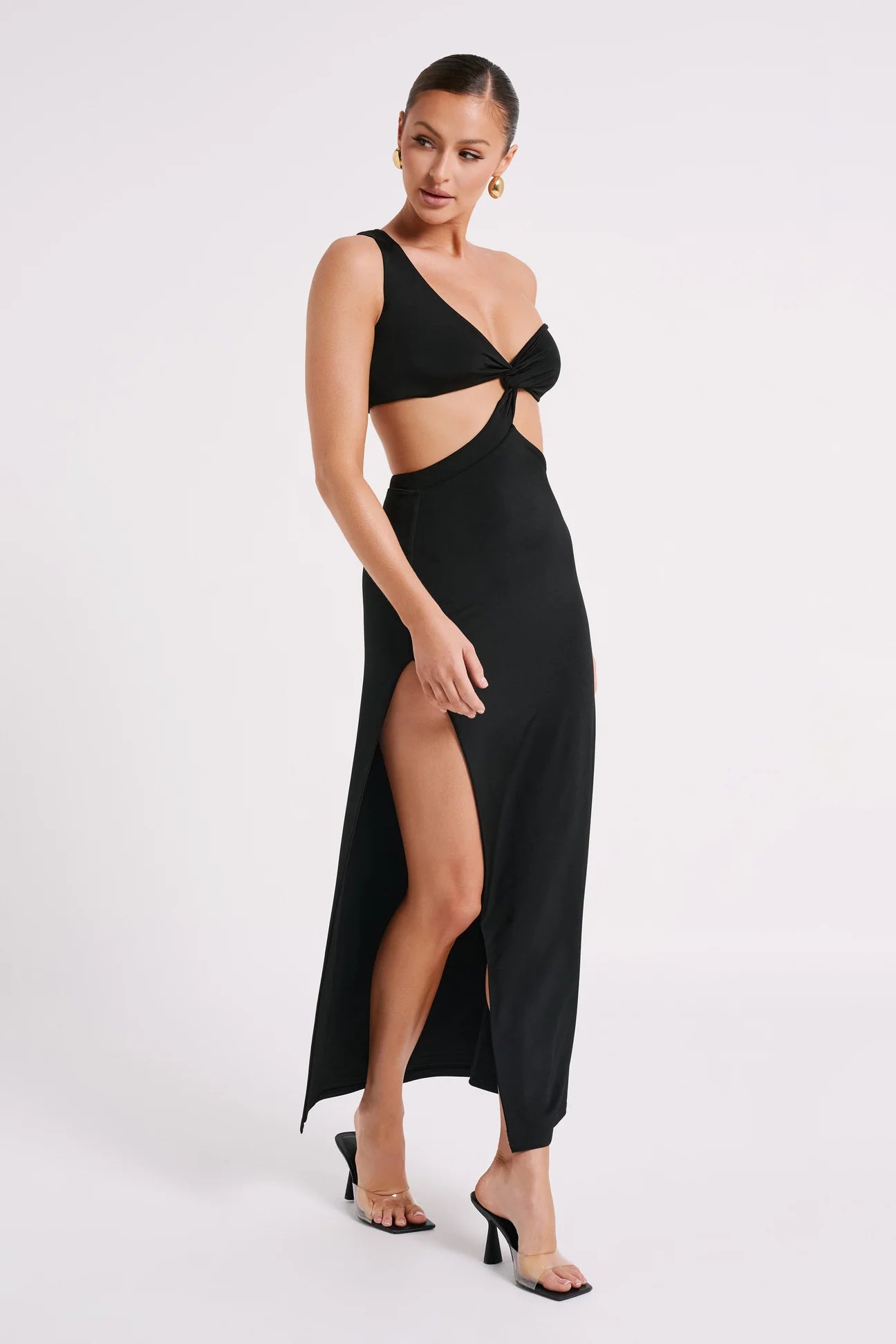 One Shoulder Maxi Dress