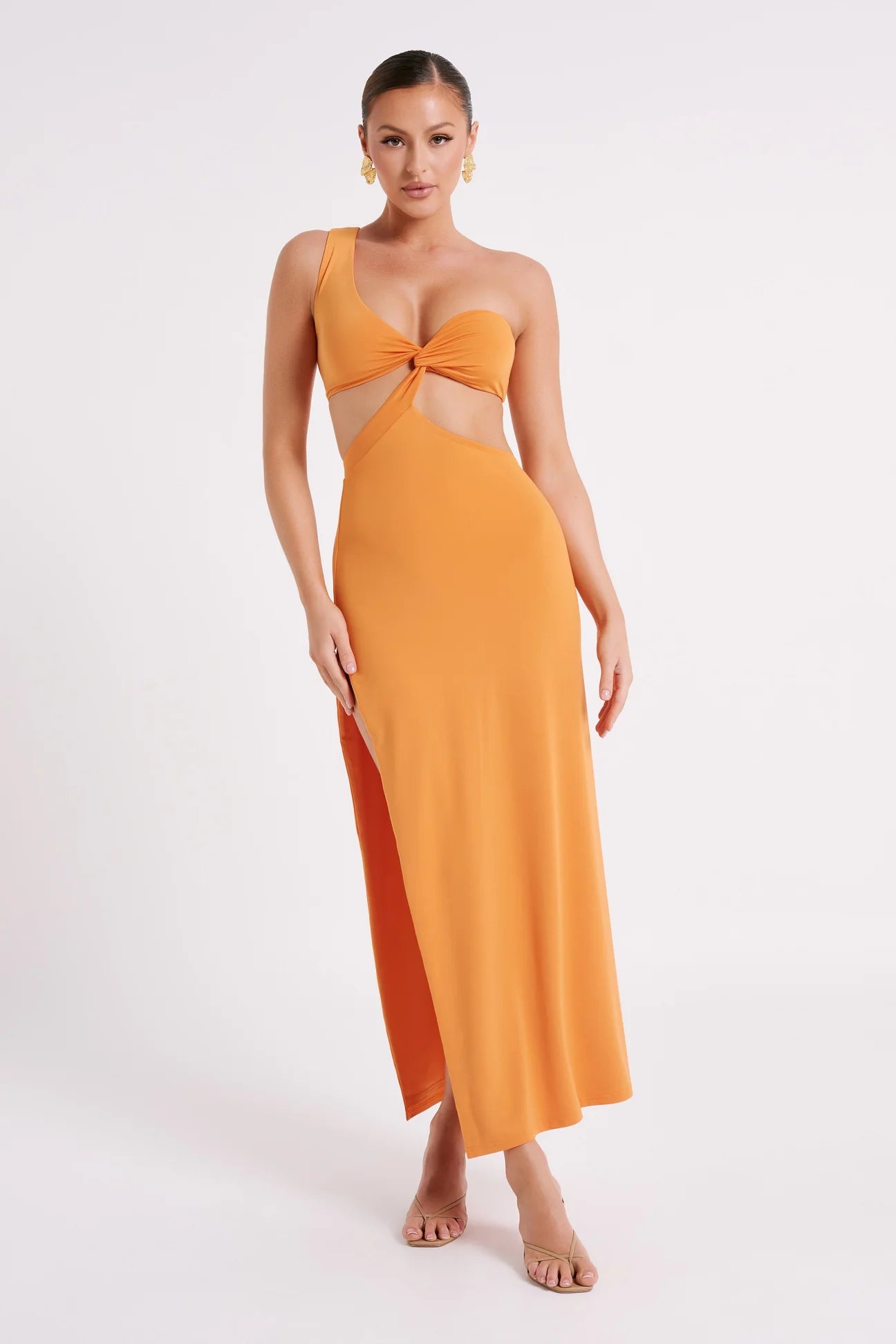 One Shoulder Maxi Dress