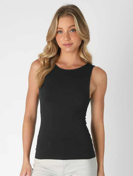 Clean Line Boat Neck Tank Top