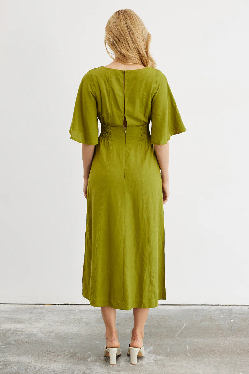 Grass Linen Dress